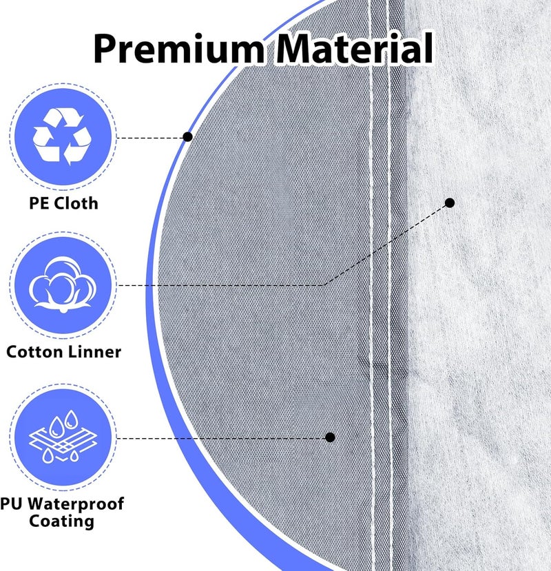 AltoCover Half Car Cover SUV, Top Cover for Windshield & Sunroof Protection with Cotton Liner, Hail Protector Car Cover Waterproof All Weather for Snow, Sun,Rain,Dust,Size M - Image 2